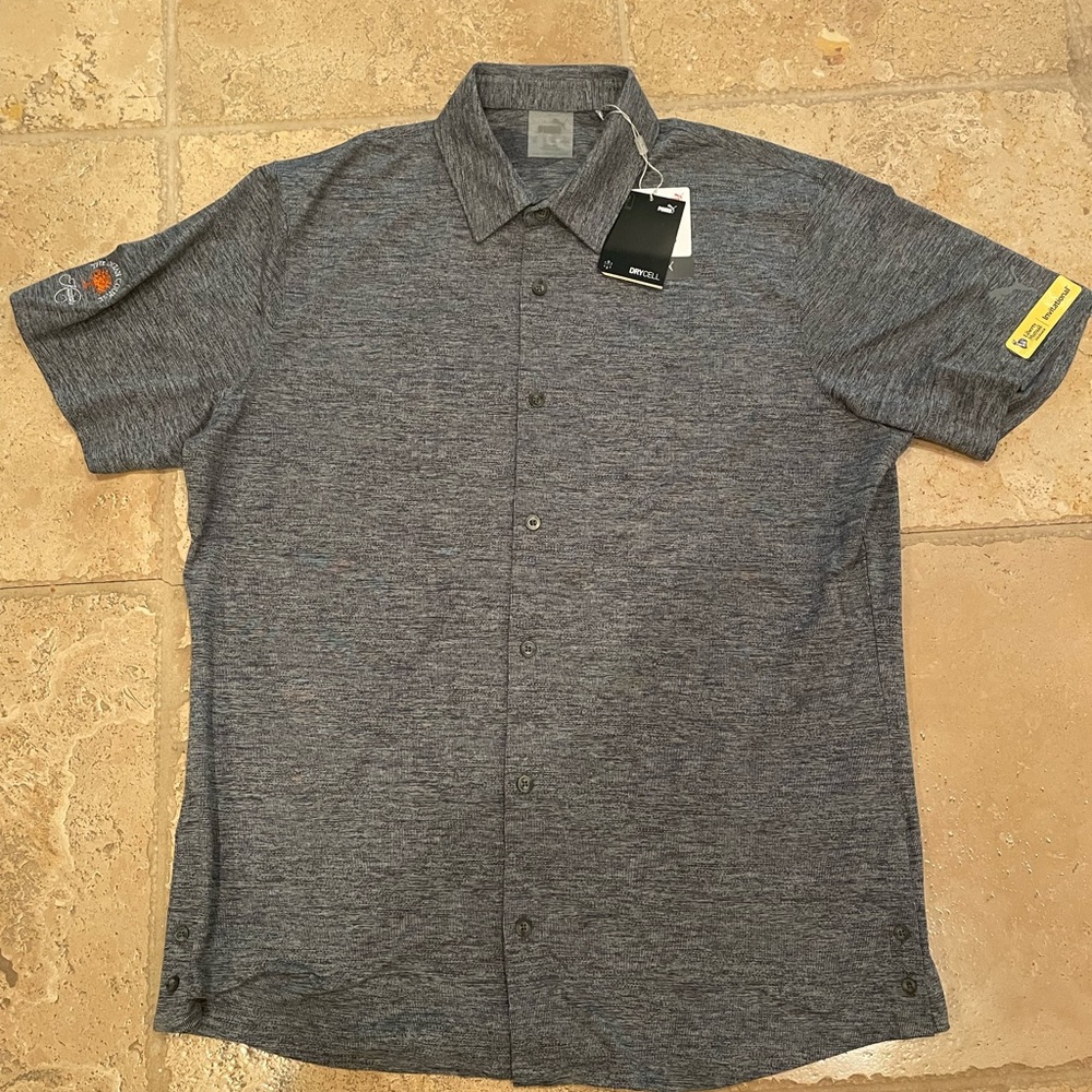 Puma Drycell button down polo, brand new with tags.